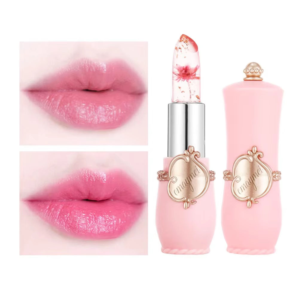 6-Color Transparent Moisturizing Jelly Color Changing Lipstick Temperature Changing Flower Lipstick