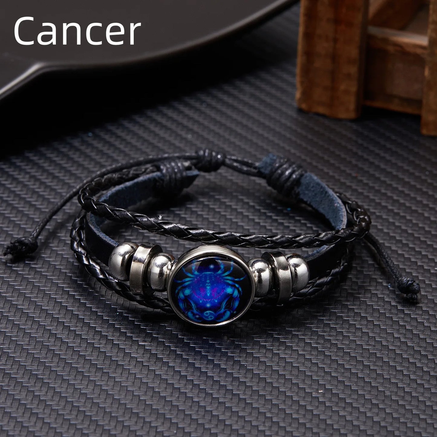 12 Constellation Zodiac Sign Charm Luminous Bracelets Men Women Vintage Multilayer Wrap Leather Bracelet & Bangle Birthday Gift